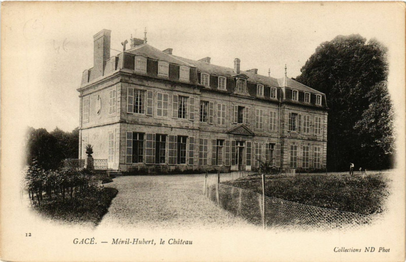 Carte postale ancienne Gace - Méril-Hubert, le Cháteau à Gacé