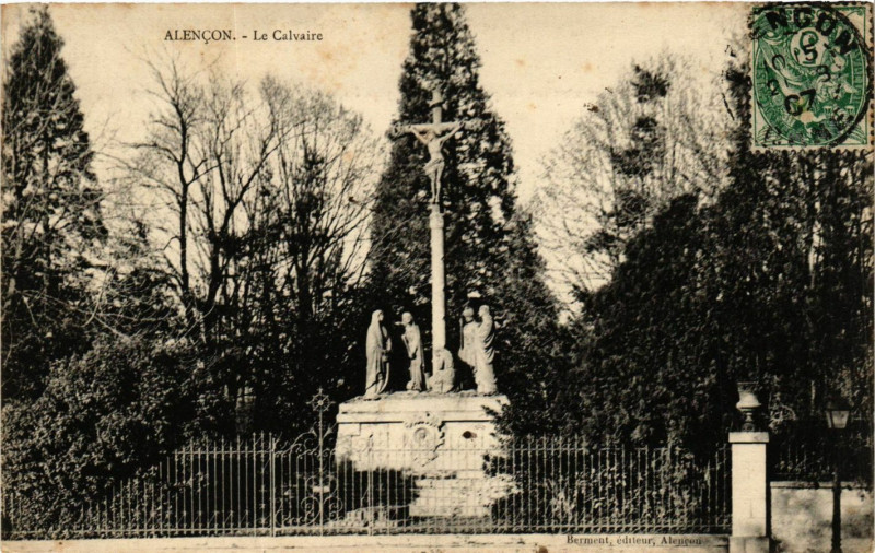 Carte postale ancienne Alencon - Le Calvaire à Alençon