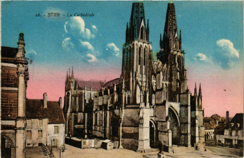 Carte postale ancienne Sées - La Cathédrale à Sées