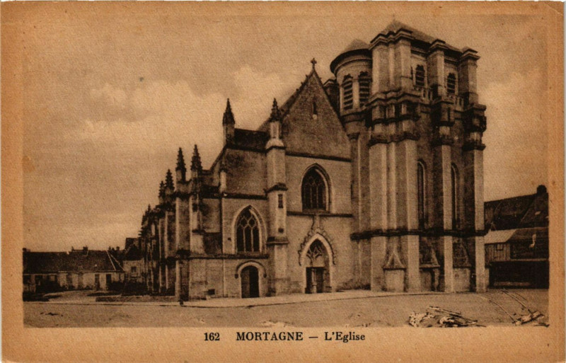 Carte postale ancienne Mortagne - L'Eglise