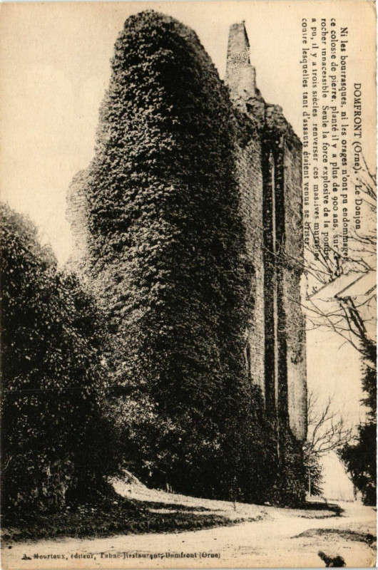 Carte postale ancienne Domfront (Orne) - Le Donjon