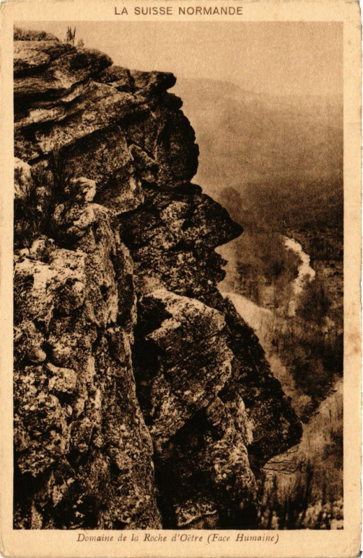 Carte postale ancienne Domaine dela Roche d'étre (Face Humaine )