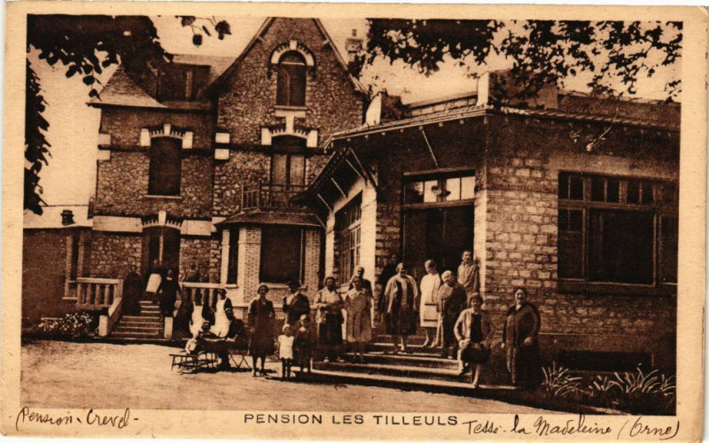 Carte postale ancienne Pension les Tilleuls