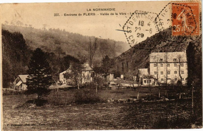 Carte postale ancienne Environs de Flers .- Vallee de la vere à Flers