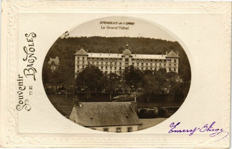 Carte postale ancienne Souvenir de Bagnoles