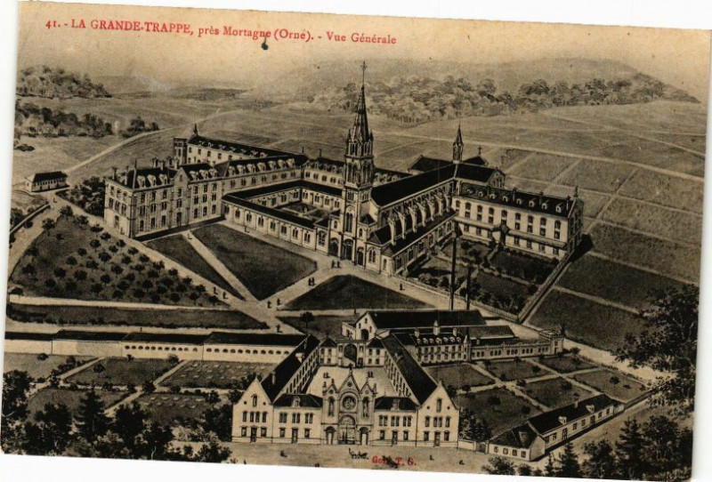 Carte postale ancienne La Grande Trappe, prés Mortagne - Vue générale