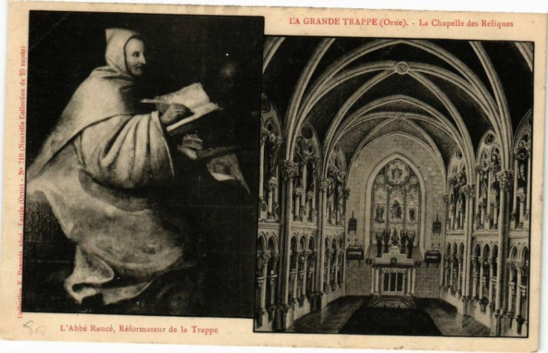 Carte postale ancienne La Grande Trappe - La Chapelle des Reliques