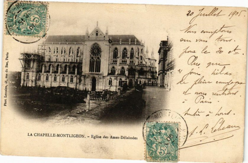 Carte postale ancienne La Chapelle-Montligeon - Eglise des Ames-DélaisSEES à La Chapelle-Montligeon