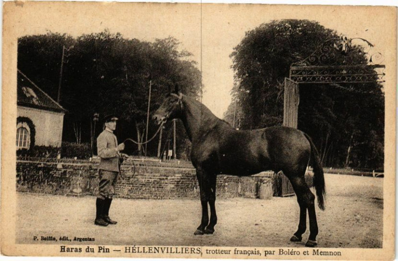 Carte postale ancienne Haras-du-Pin - Hellenvilliers