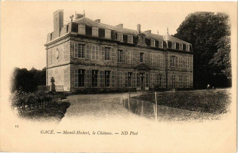 Carte postale ancienne Gace - Mesnil-Hubert, le Chateau à Gacé