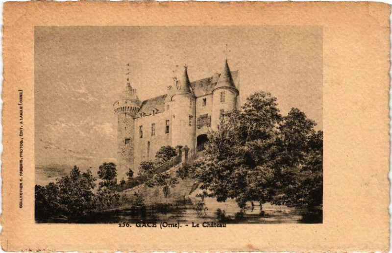 Carte postale ancienne Gace - Le Chateau à Gacé