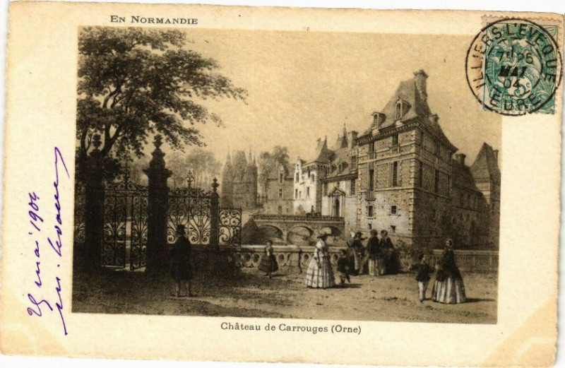 Carte postale ancienne En normandie - Chateau de carreouges