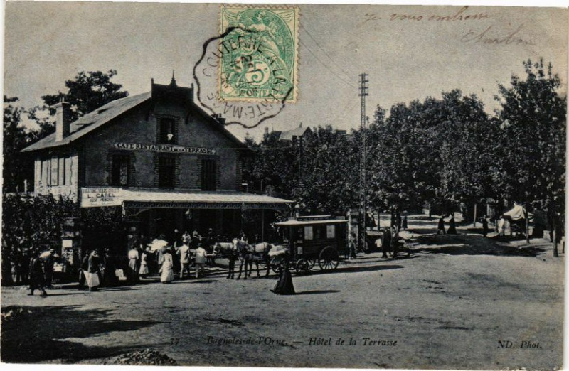 Carte postale ancienne Bagnoles-de-l'Orne- Hotel de la terrasse