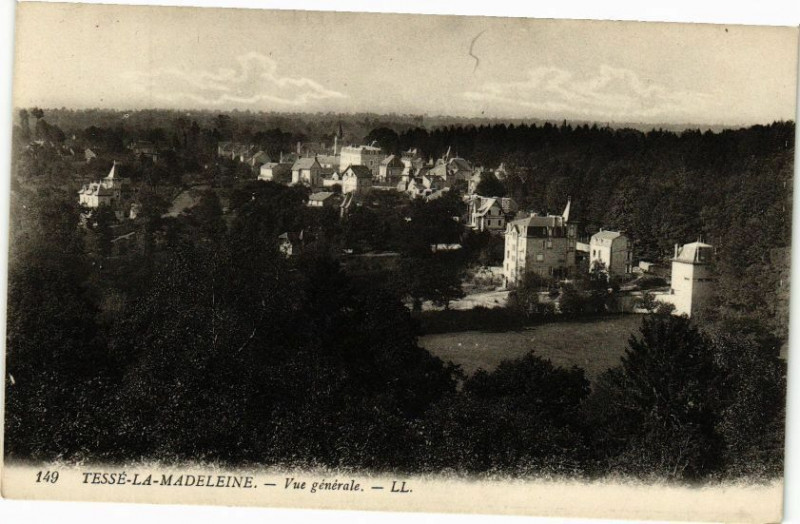 Carte postale ancienne Tesse-la-Madeleine - Vue generale