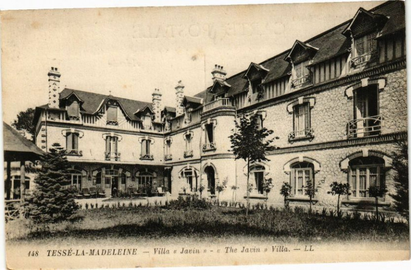 Carte postale ancienne Tesse-la-Madeleine - Villa javin