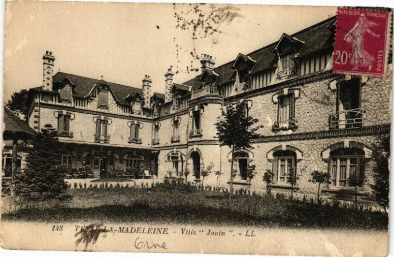 Carte postale ancienne Tesse-la-Madeleine - Villa javin