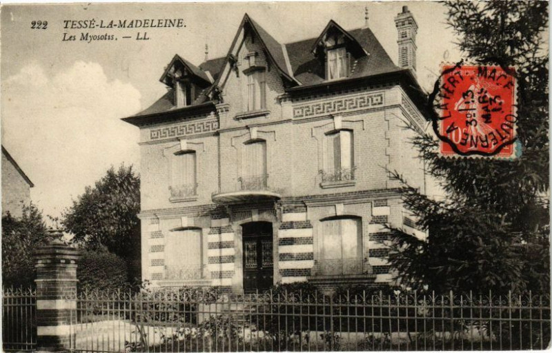Carte postale ancienne Tesse-la-Madeleine - Les myostis
