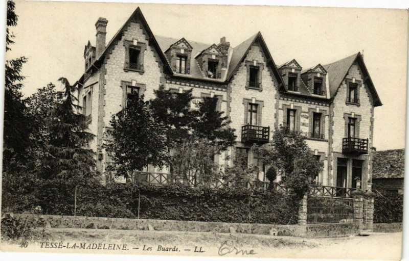 Carte postale ancienne Tesse-la-Madeleine - Les baurds