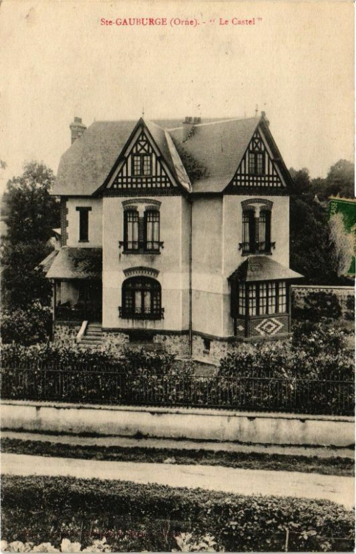 Carte postale ancienne Saint-Gauburge - Le Castel à Sai