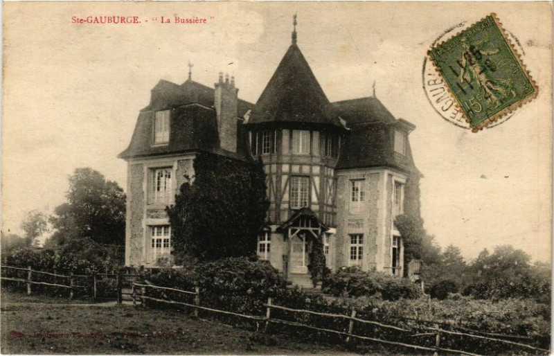 Carte postale ancienne Saint-Gauburge - La Bussiére à Sai