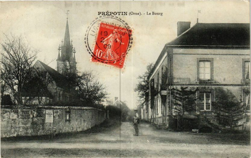 Carte postale ancienne Prepoin - La bourg