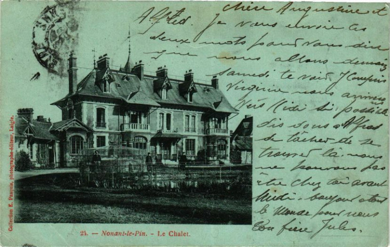 Carte postale ancienne Nonant le pin - La chalet à Nonant-le-Pin