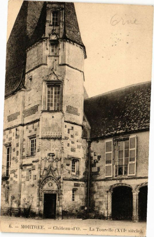 Carte postale ancienne Mortree - Chateau d'O - La Tourelle à Mortrée