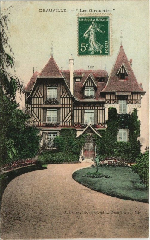 Carte postale ancienne Deauville - Les Girouettes à Deauville