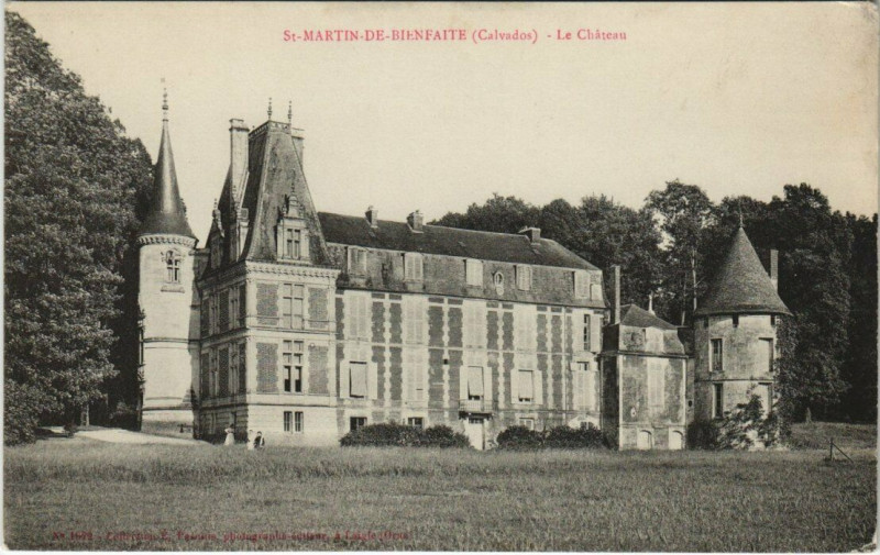 Carte postale ancienne Saint-Martin-de-Bienfaite - Le Chateau