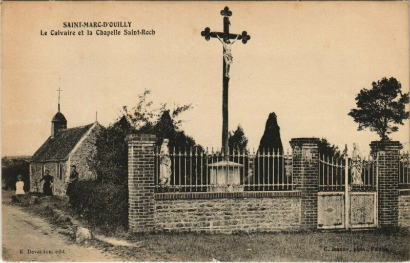 Carte postale ancienne Saint-MArc-D'Ouilly - Le Calvaire
