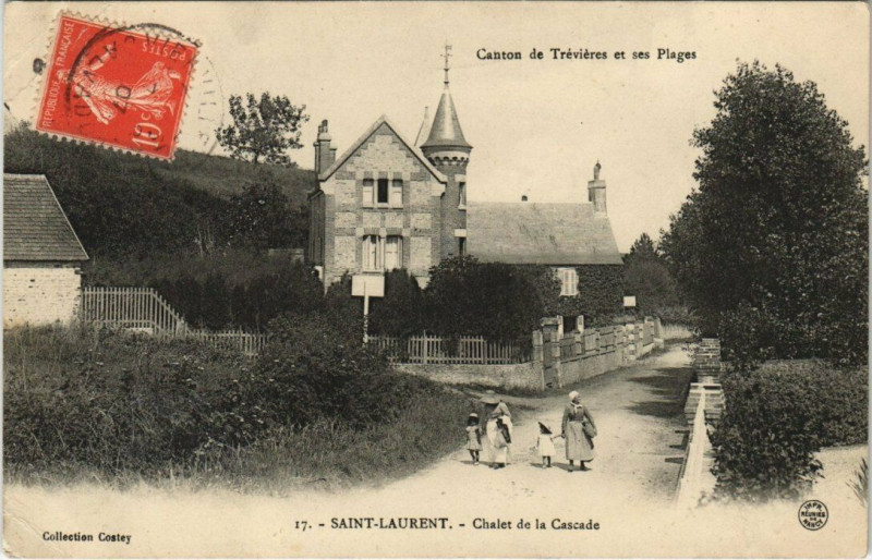 Carte postale ancienne Saint-Laurent - Chalet de la Cascade