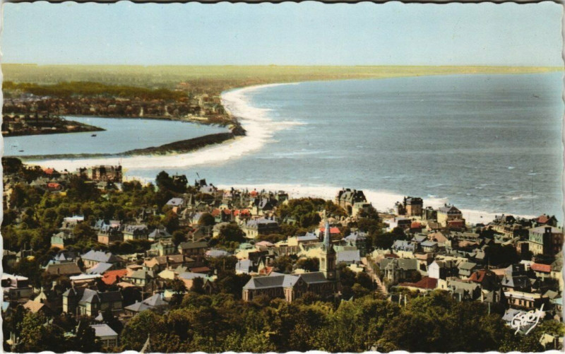 Carte postale ancienne Houlgate - Vue générale à Houlgate