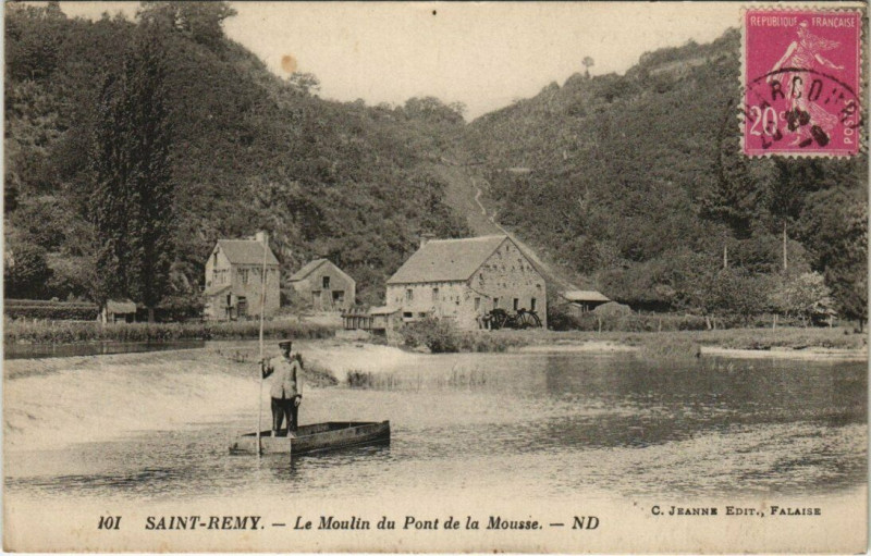 Carte postale ancienne Saint-Remy - Le Moulin du Pont de la Mousse à Saint-Rémy