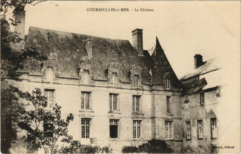 Carte postale ancienne Courseulles - Le Chateau
