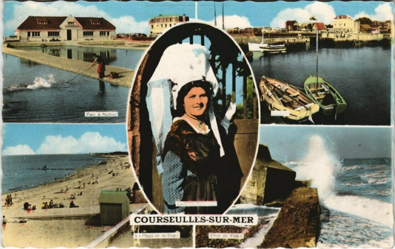 Carte postale ancienne Courseulles-sur-Mer à Courseulles-sur-Mer