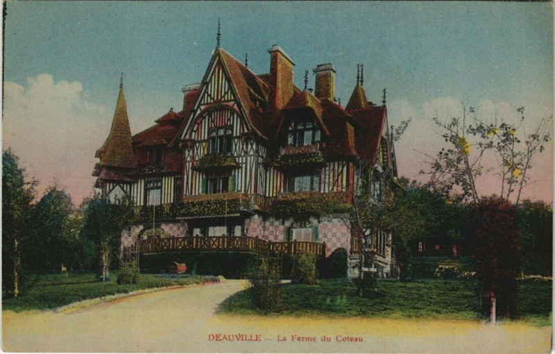 Carte postale ancienne Deauville - La Ferme du Coteau à Deauville
