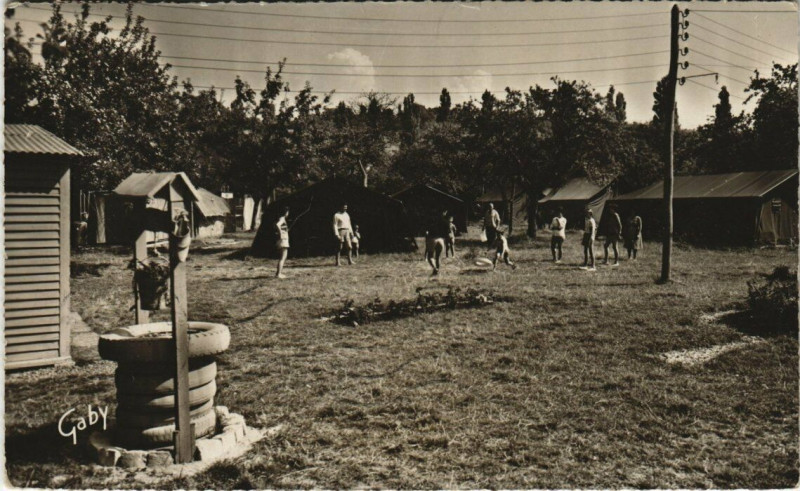 Carte postale ancienne Houlgate - Camping à Houlgate