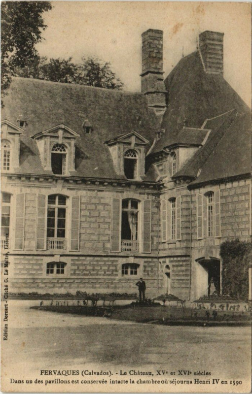 Carte postale ancienne Fervaques - Le Chateau