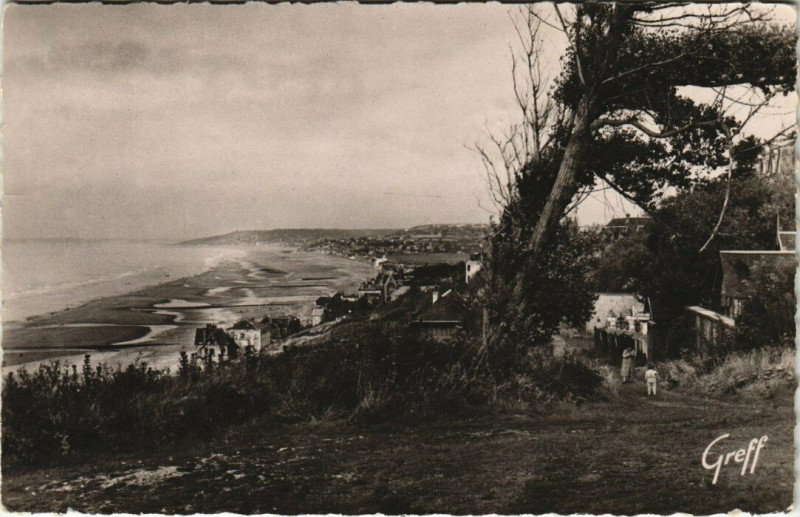 Carte postale ancienne Villers-sur-Mer - La Mer et les Falaises à Villers-sur-Mer