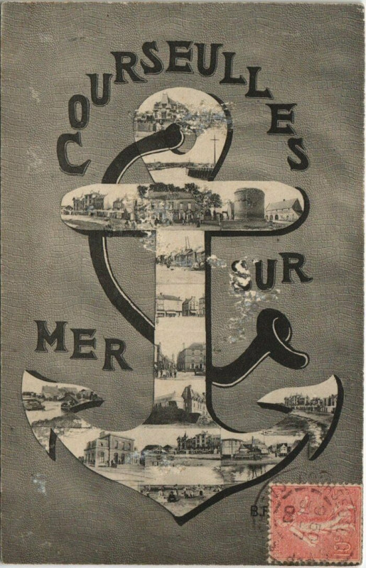 Carte postale ancienne Courseulles-sur-Mer à Courseulles-sur-Mer
