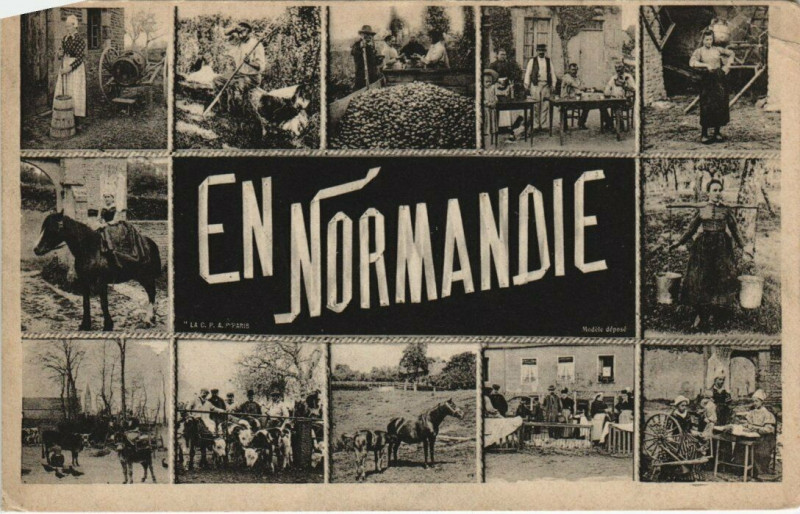 Carte postale ancienne En Normandie