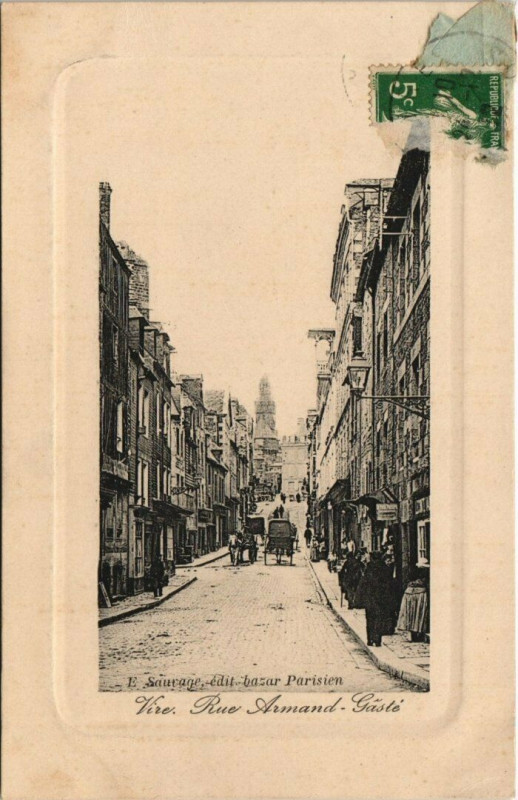 Carte postale ancienne Vire - Rue Armand-Gasté