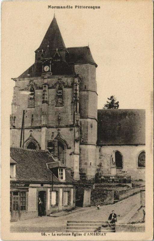 Carte postale ancienne La curieuse Eglise d'Ambenay