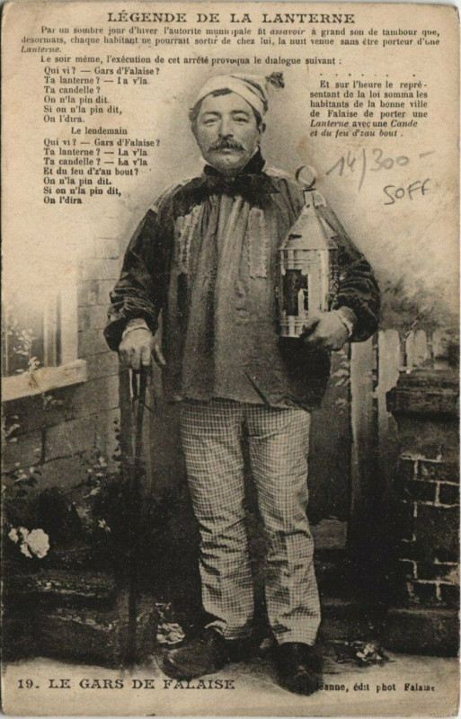 Carte postale ancienne Légende de la Lanterne