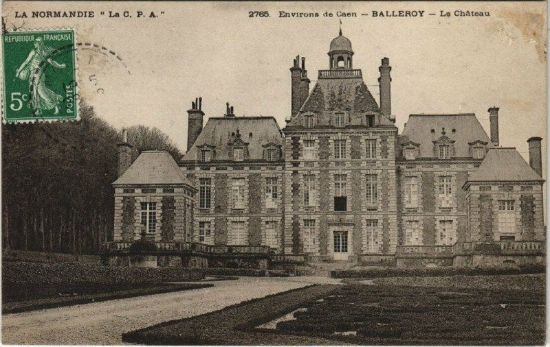 Carte postale ancienne Environs de Caen - Balleroy - Le Chateau à Caen