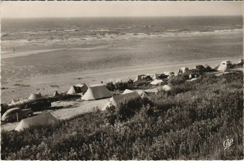 Carte postale ancienne Houlgate - Le Camping à Houlgate