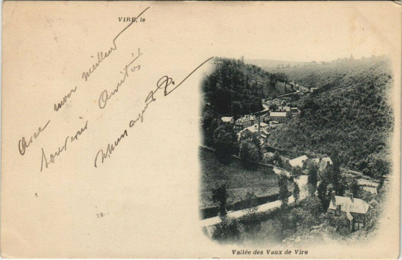 Carte postale ancienne Vallée des Vaux de Vire