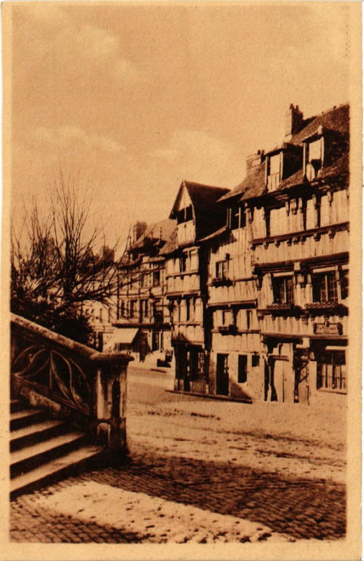 Carte postale ancienne Lisieux - Vieilles Maisons à Lisieux