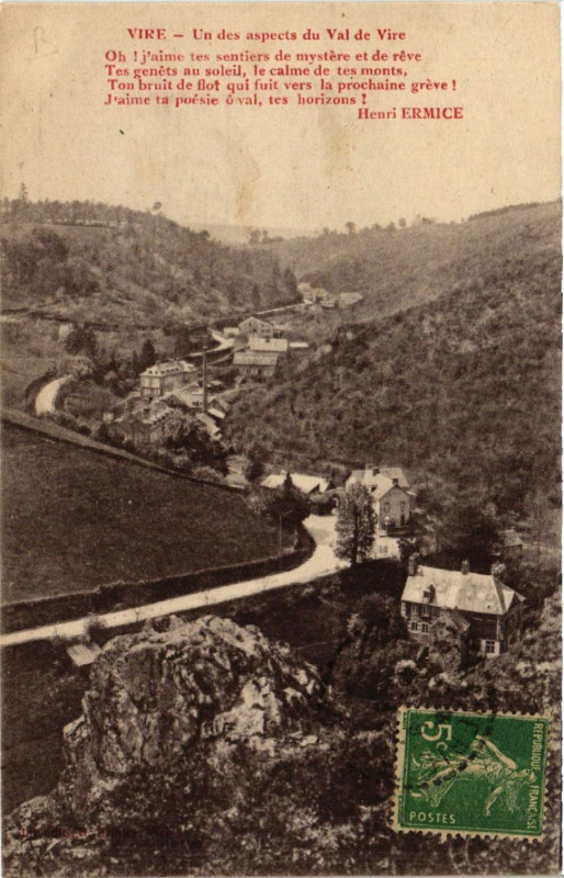 Carte postale ancienne Vire - Un des aspects du Val de Vire