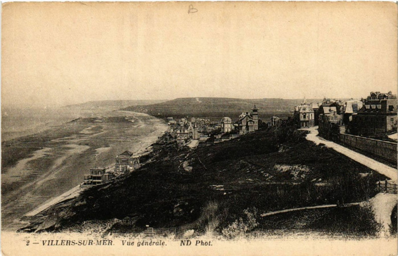 Carte postale ancienne Villers-sur-Mer - Vue générale à Villers-sur-Mer